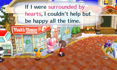 Gayle on Main Street: If I were surrounded by hearts, I couldn't help but be happy all the time.