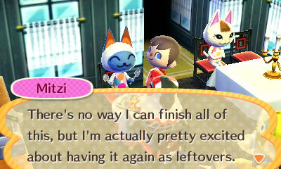 Mitzi: There's no way I can finish all of this, but I'm actually pretty excited about having it again as leftovers.