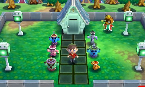 The outside of my robot home in Animal Crossing: Happy Home Designer.