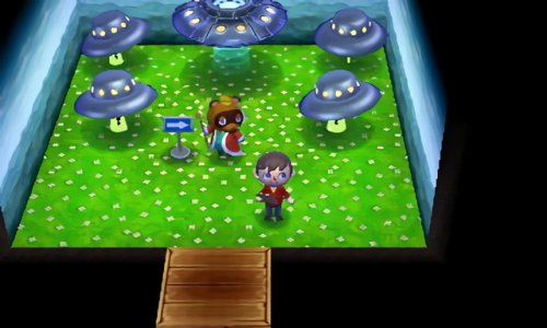Giving Tom Nook as a sacrifice to the aliens.