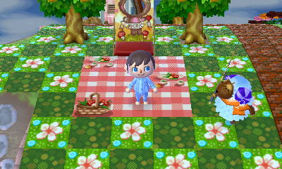 A picnic in the dream town of Farmland.