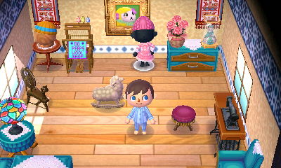 The sewing room in the dream town of Farmland.