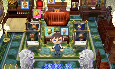 A lion themed room in Lion Town.