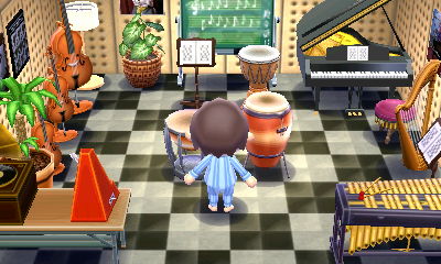 The music classroom in Lion Town.