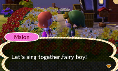 Malon: Let's sing together, fairy boy!