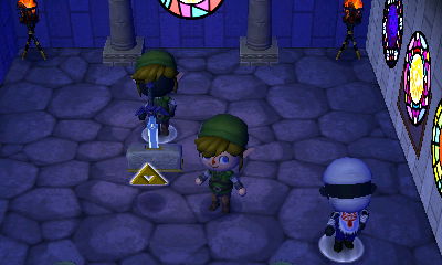 The Master Sword in the Temple of Time. This is in the Zelda themed dream town of Termina.