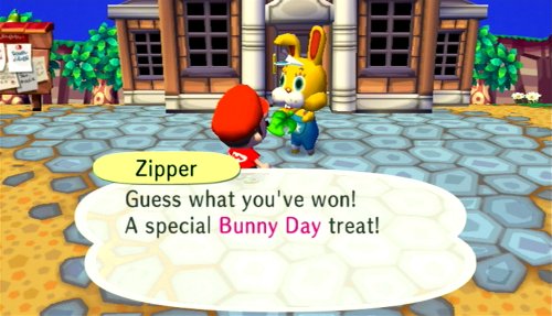 Zipper T. Bunny: Guess what you've won! A special Bunny Day treat!