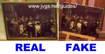 Amazing painting: real vs. fake.