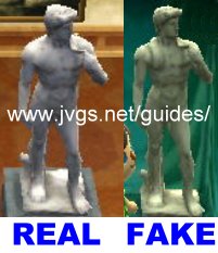 Gallant statue: real vs. fake.