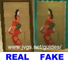 Graceful painting: real vs. fake.