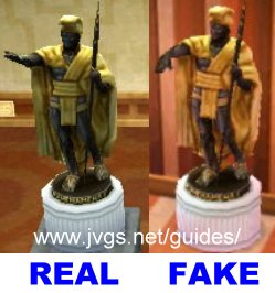 Great statue: real vs. fake.