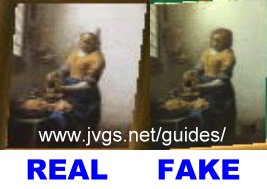 Quaint painting: real vs. fake.