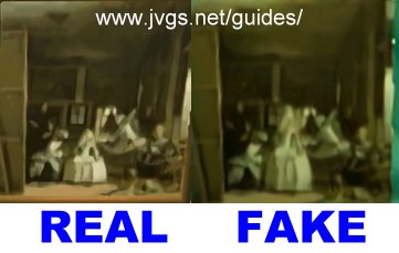 Solemn painting: real vs. fake.