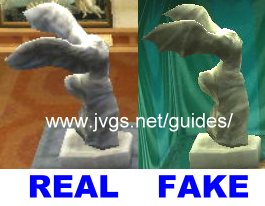 Valiant statue: real vs. fake.