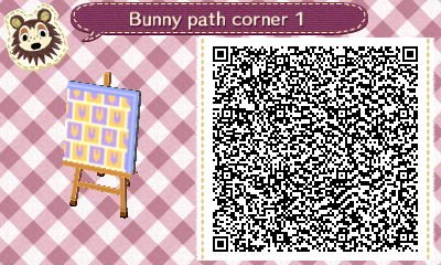 QR code for a bunny path for Easter--corners.