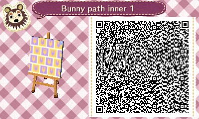 QR code for a bunny path for Easter--inner pieces.