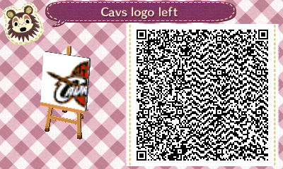 Cleveland Cavaliers Cavs logo QR code.
