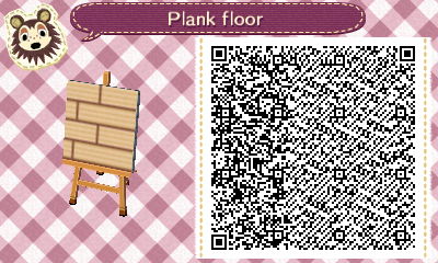 QR code for a plank floor path in Animal Crossing.