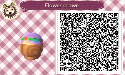 Flower crown QR code.