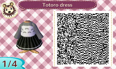 QR code for My Neighbor Totoro dress in Animal Crossing New Leaf