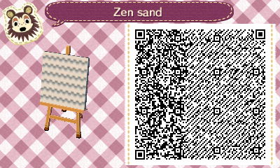 QR code for zen sand path in Animal Crossing New Leaf