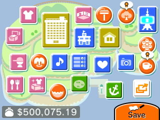 My wallet balance of $500,075.19 in Tomodachi Life.