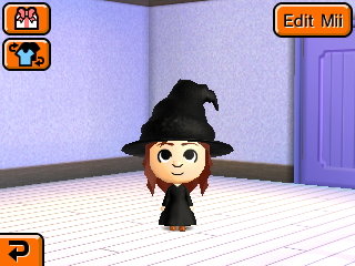 Anna in her witch costume.