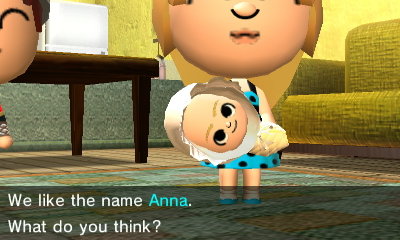 We like the name Anna. What do you think?