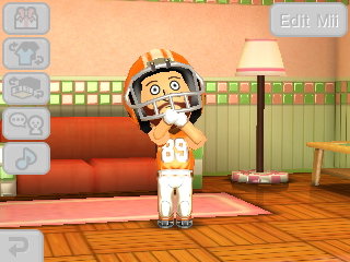 Baker Mayfield chokes on some escargot in Tomodachi Life.