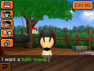 Bomberman: I want a bath towel.