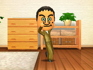 Mr. Bean dances for his all-time favorite food in Tomodachi Life.