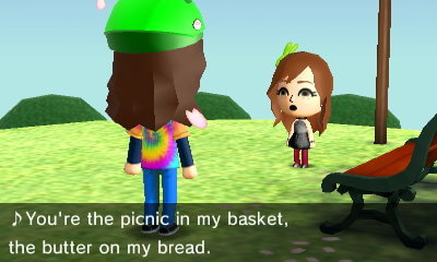 Breezy, singing to Weird Al: You're the picnic in my basket, the butter on my bread.