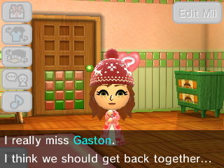 Breezy: I really miss Gaston. I think we should get back together.