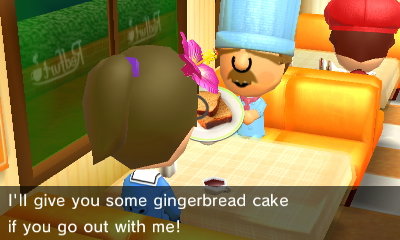 Swedish Chef, to Squishy: I'll give you some gingerbread cake if you go out with me!