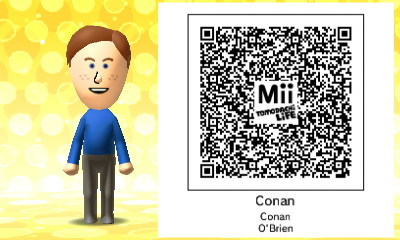Conan O'Brien Mii QR code