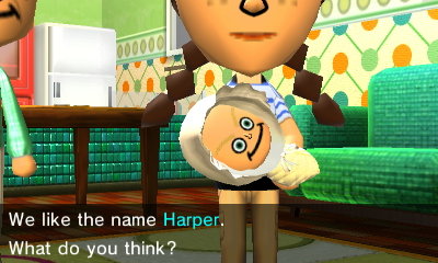 We like the name Harper. What do you think?