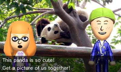 Inkling: This panda is so cute! Get a picture of us together!