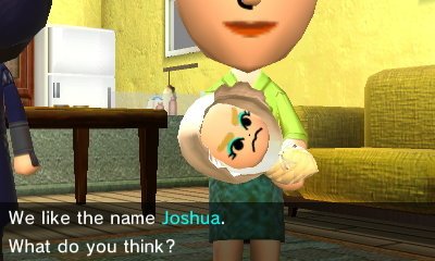 We like the name Joshua. What do you think?