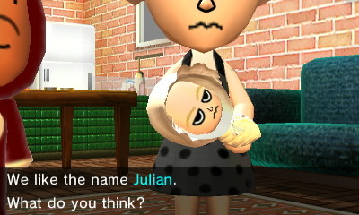 Xavier and Hailey: We like the name Julian. What do you think?