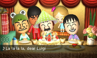 La la la la, dear Luigi...