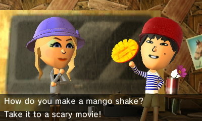 Annyong: How do you make a mango shake? Take it to a scary movie!