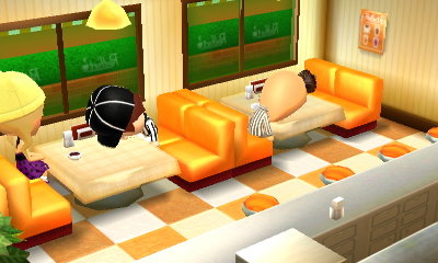 Mario and Bert lay their heads on tables at the cafe after being rejected by Lindsay.