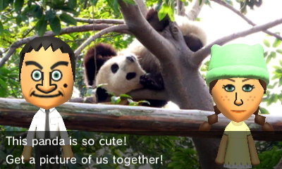 Mr. Bean and Maeby: This panda is so cute! Get a picture of us together!