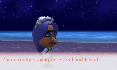 Scarlett visits Pizza Land Island.