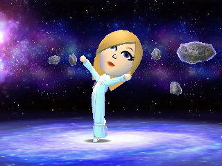 Rosalina dances for her all-time favorite food in Tomodachi Life.