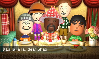 Shaq celebrates his birthday.