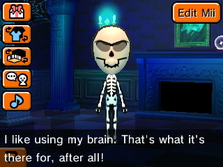 Skull: I like using my brain. That's what it's there for, after all!