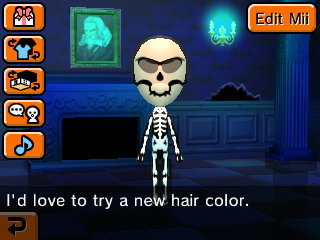 Skull: I'd love to try a new hair color.