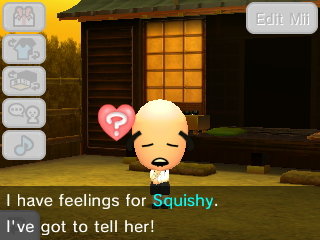 Snoopy: I have feelings for Squishy. I've got to tell her!
