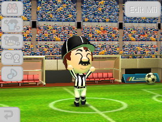 Referee Mario signals a touchdown.